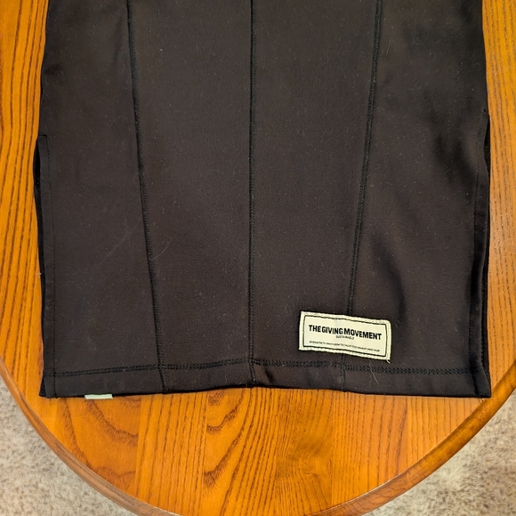 Black Maxi Long Sleeve Fitted Dress, Size XS - Picture 6 of 9